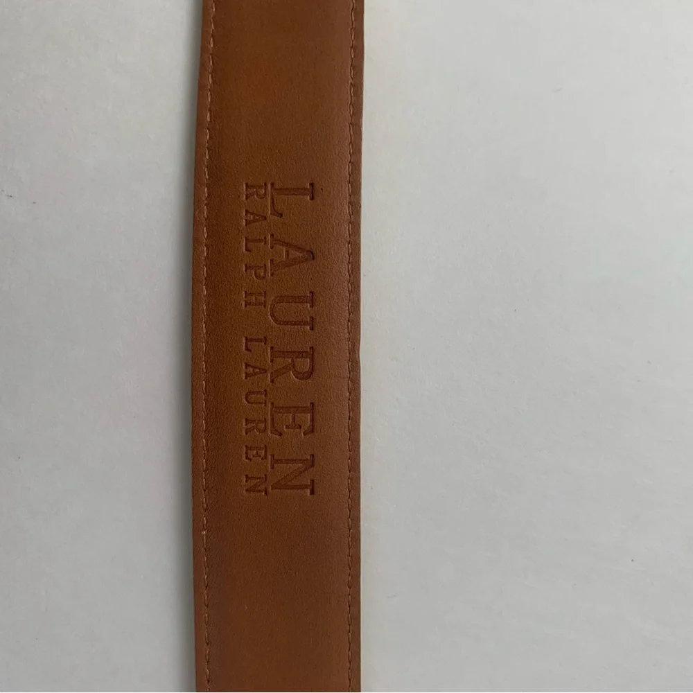 LAUREN RALPH LAUREN LIME GREEN CROCODILE BELT 36 inches